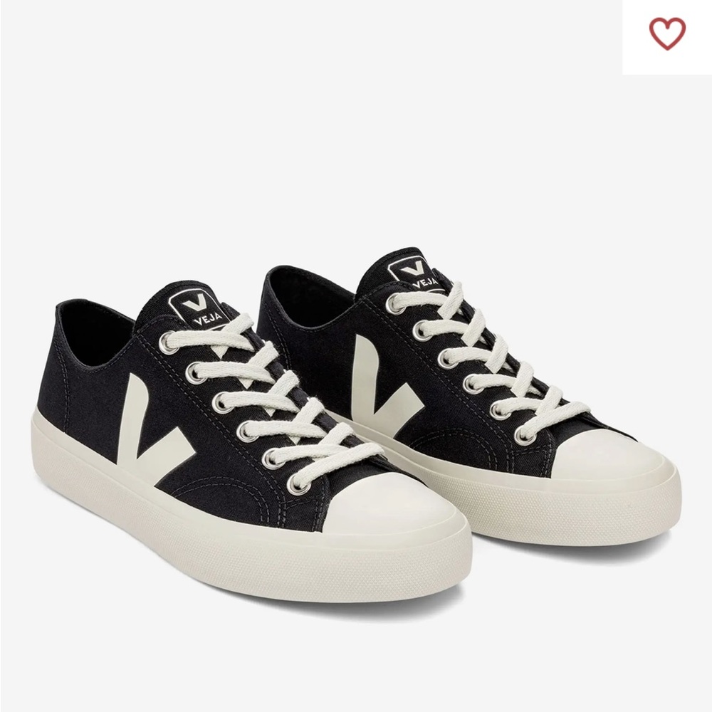 Veja Wata II Low Canvas Sneakers in Black